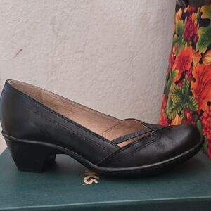 Clarks Black Leather Heels